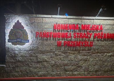 Reklama świetlna logo.