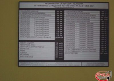 Reklama przydrzwiowa.