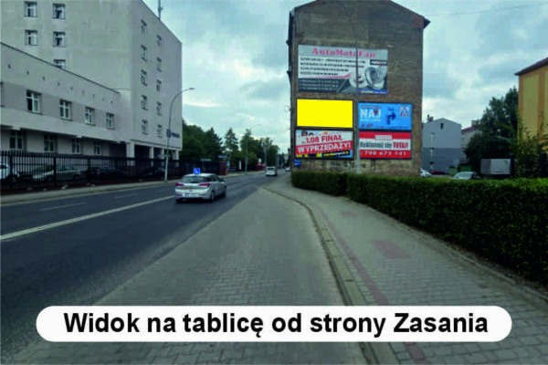 Reklama na budynku.